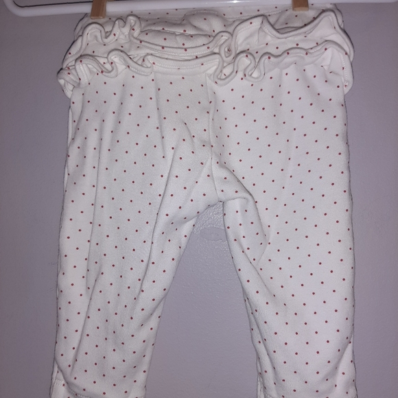 Gymboree Girls Polka Dot Ruffled Comfy Pants 3-6 - Picture 2 of 4
